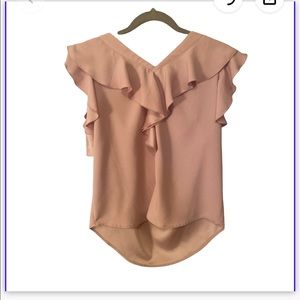 Ann Taylor petite blouse size small lilac pink